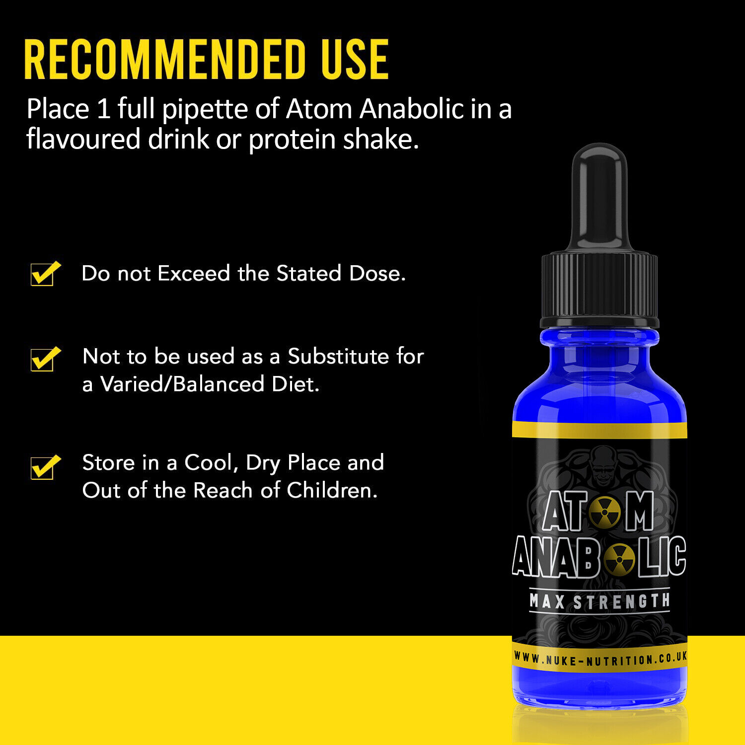 ATOM ANABOLIC STRONGEST TESTOSTERONE BOOSTER Muscle AMINO Supplement - product image 2