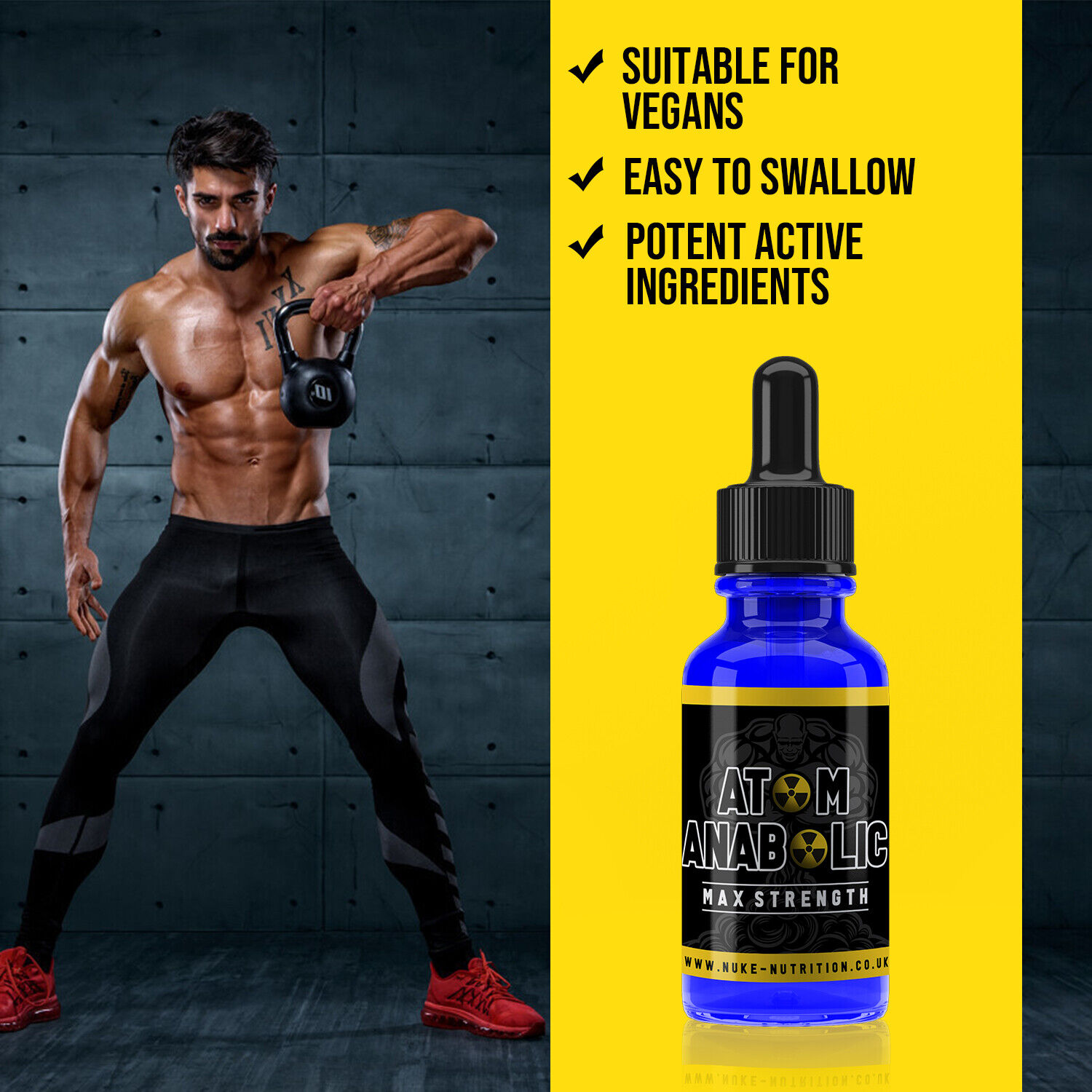 ATOM ANABOLIC STRONGEST TESTOSTERONE BOOSTER Muscle AMINO Supplement - product image 5