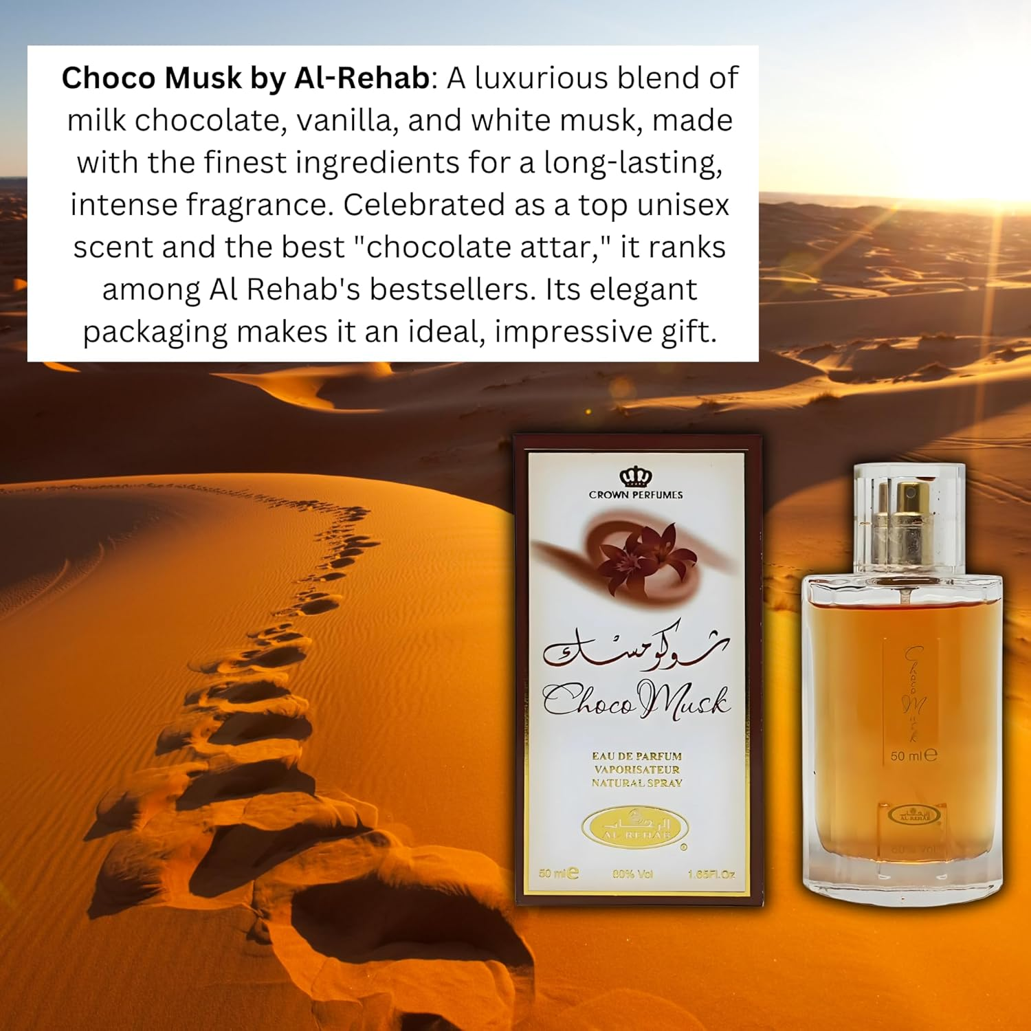 Buy Choco Musk from Al-Rehab, Eau de Parfum Spray 50 ml - fast shipping from Sydney