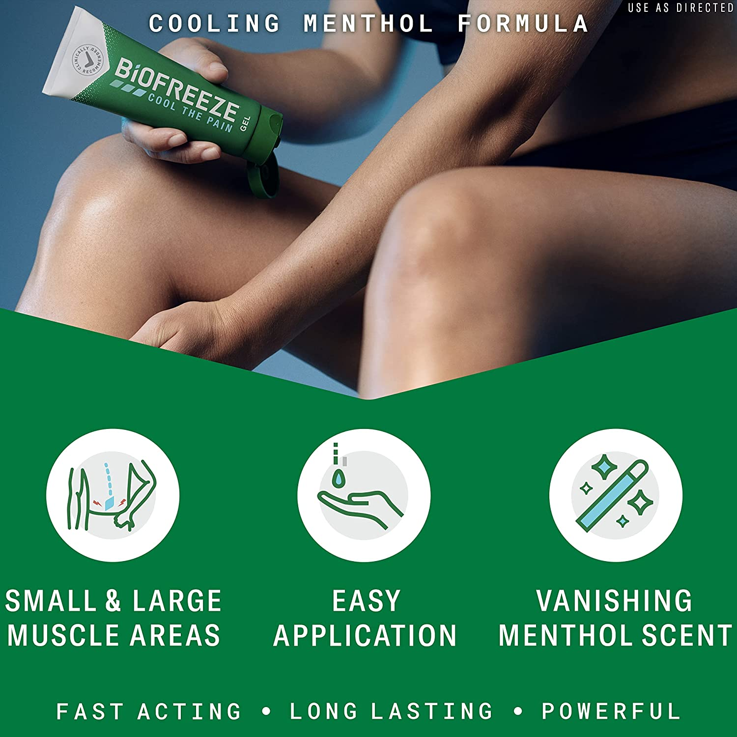 Biofreeze Menthol Pain Relieving Gel 89g Roll-on - product image 5