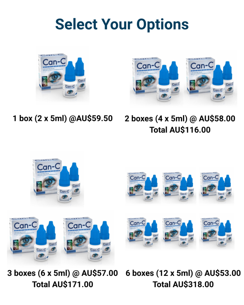 Can-C Eye Drops Australia | Original NAC Cataract Drops 2×5ml – In Stock Now
