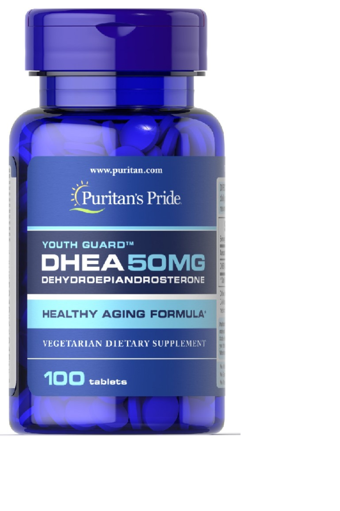 DHEA 50 mg supplement 100 tablets - Hormonal balance formula for Women & Men, healthy aging support - main product image