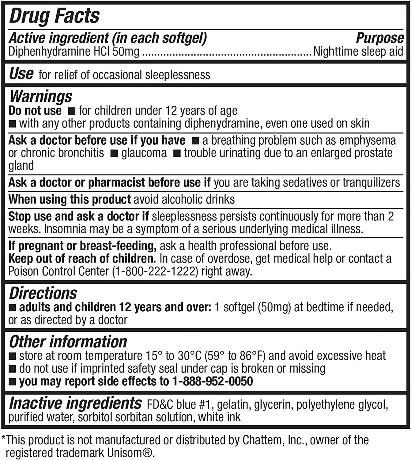 HealthA2Z Sleep Aid – Diphenhydramine HCl 50mg (250 Softgels) | Nighttime OTC Sleep Aid – product image 5