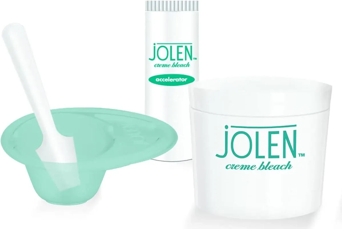 Jolen Facial Creme Bleach Lightens Dark Hair Mild with Aloe Vera 125ml - product image 2