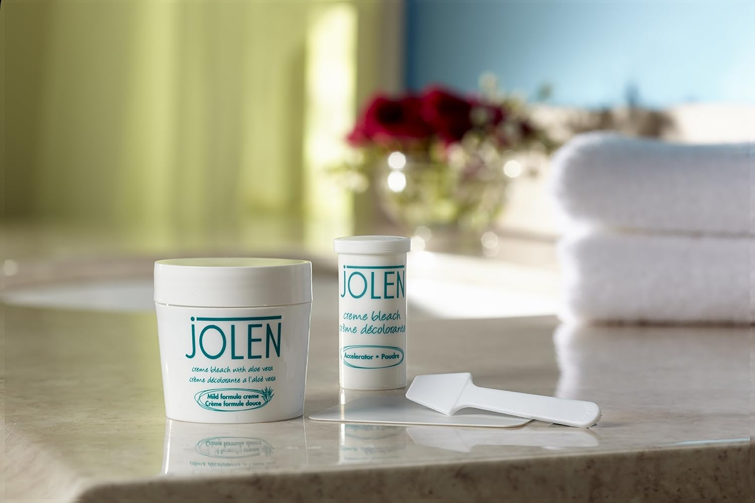 Jolen Facial Creme Bleach Lightens Dark Hair Mild with Aloe Vera 125ml - product image 4
