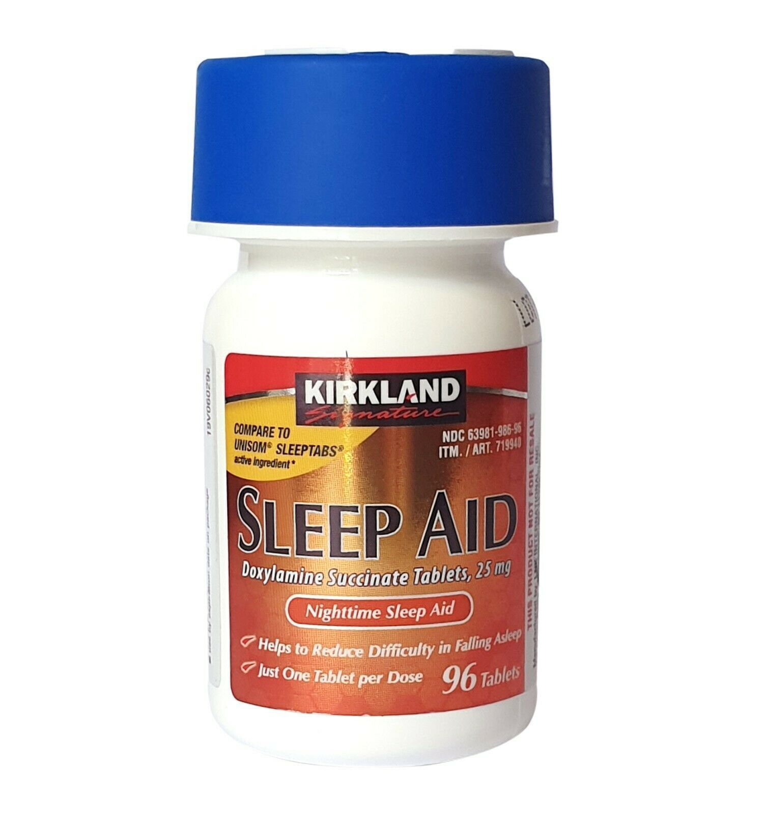 Buy OTC non-habit-forming sleep medication - Kirkland Signature Nighttime Sleep Aid 96 tablets. Australia-wide shipping