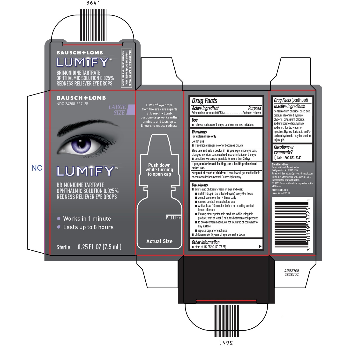 Buy Lumify Eye Drops Australia – 7.5ml bottle box view