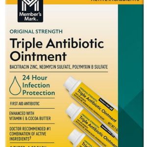 Buy Member's Mark triple antibiotic ointment - box of 3x 28g tubes - packaging