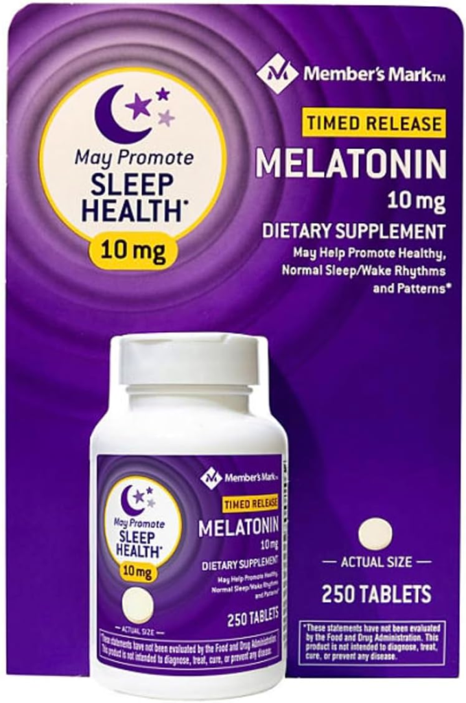 Buy Melatonin 10mg 300 tablets online - front view.