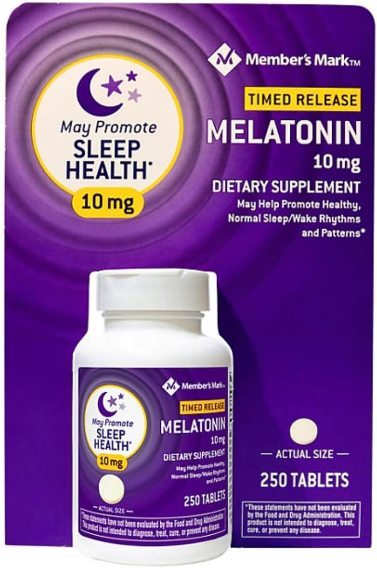 Buy Melatonin 10mg 300 tablets online - front view.