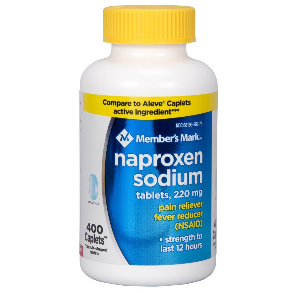 Aleve NSAID pain relief caplets (Naproxen Sodium) - bottle