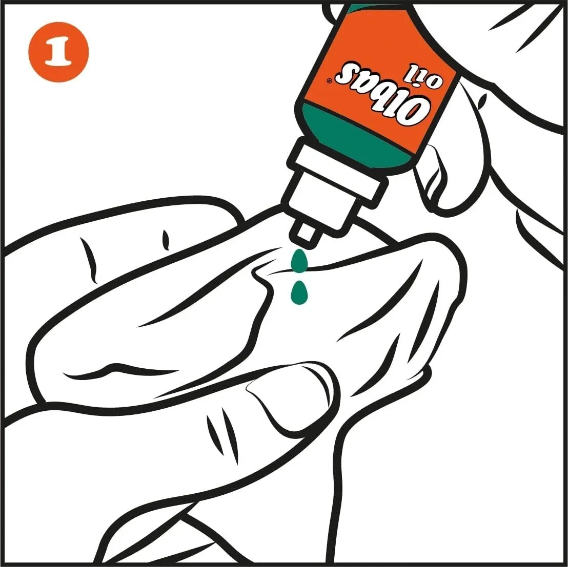 Olbas Oil Essential Oil Blend for Blocked Nose Relief - Visual Instructions Step 1
