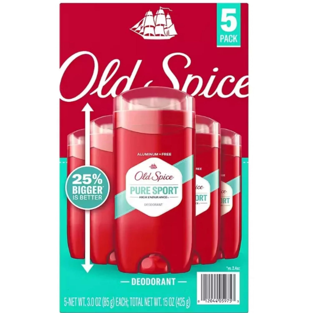 Buy Old Spice Pure Sport - aluminium-free deodorant stick 85g packaging