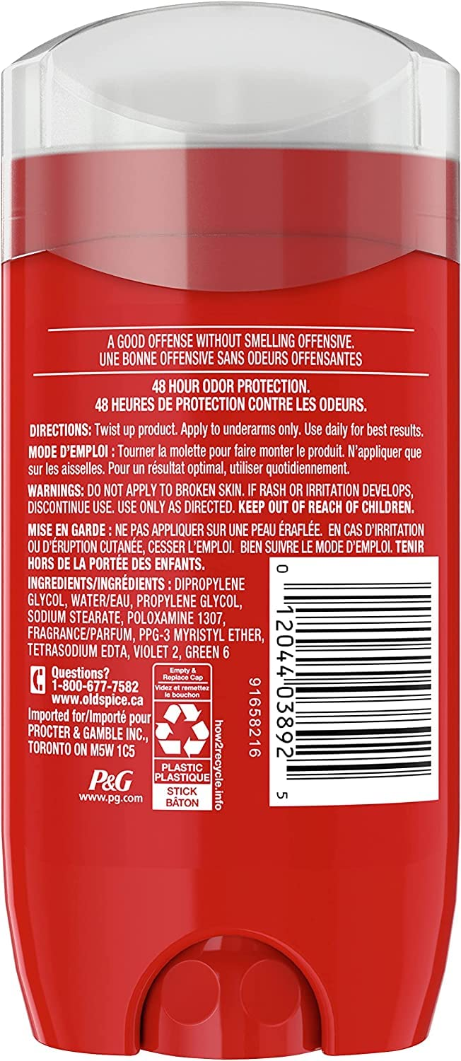 Old Spice Pure Sport - men’s deodorant - back view