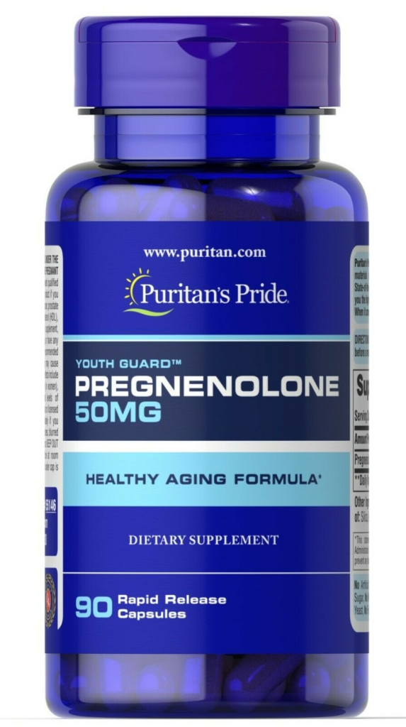 PREGNENOLONE 50mg 90 capsules - main product image