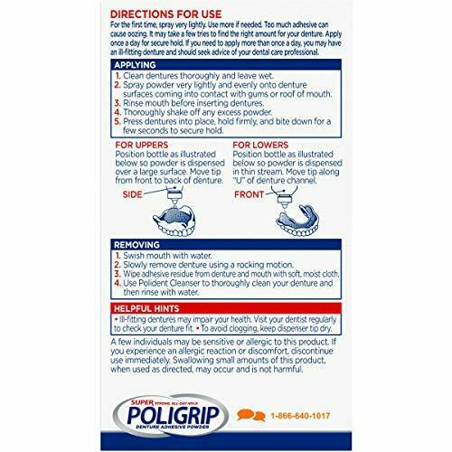 Super Poligrip Extra Strength Denture Adhesive Powder 45g - product image 3