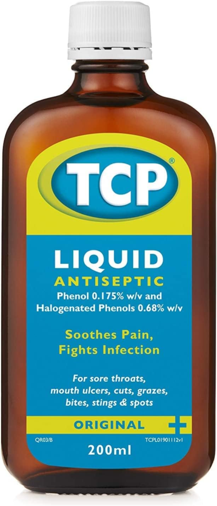 TCP Original Antiseptic Liquid 200ml Soothes Pain Fights Infection - main product image