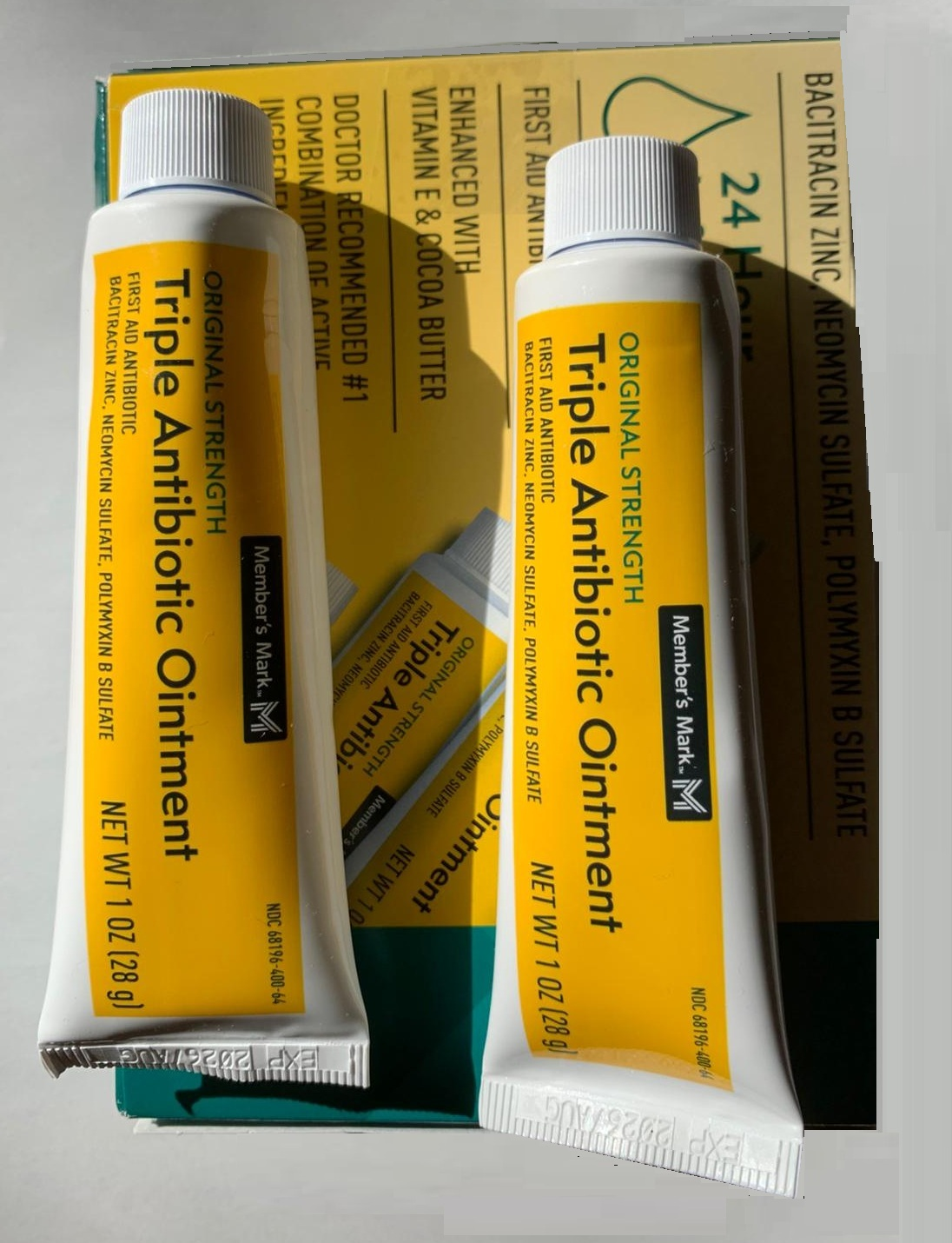 Buy Member's Mark triple antibiotic ointment - 2x 28g tubes without a box