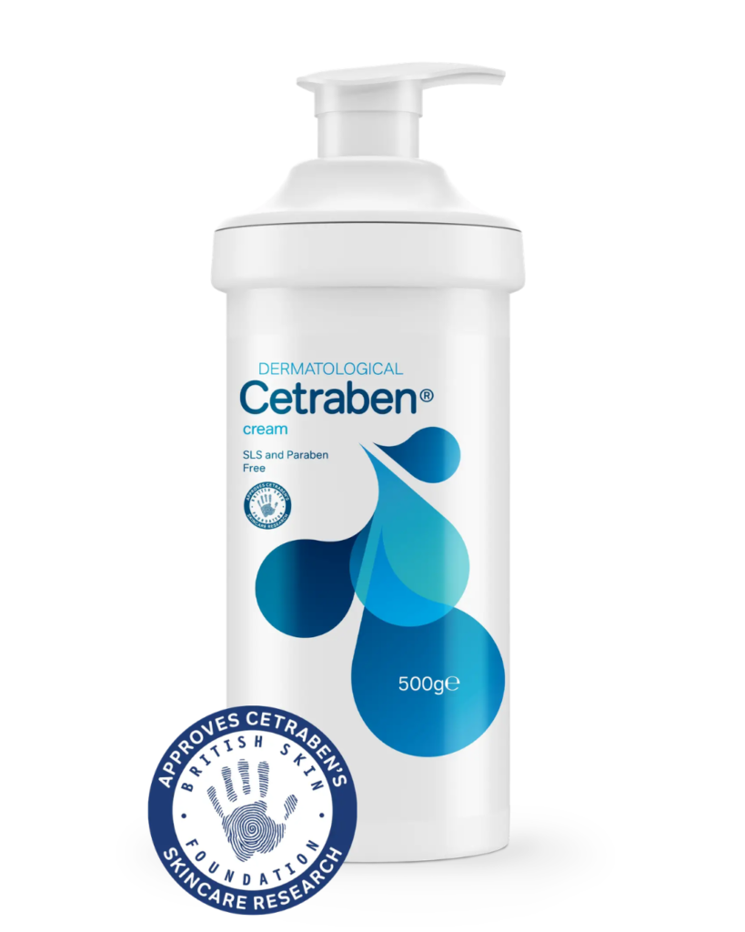 Cetraben Emollient Cream 500g pump for dry skin and eczema