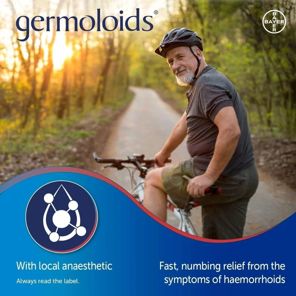 Germoloids Cream 55g - 4 in 1 for internal and external piles