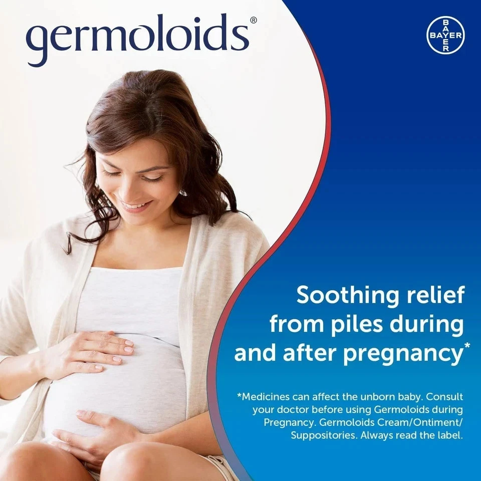 Germoloids Cream 55g - soothing relief from piles during and after pregnancy